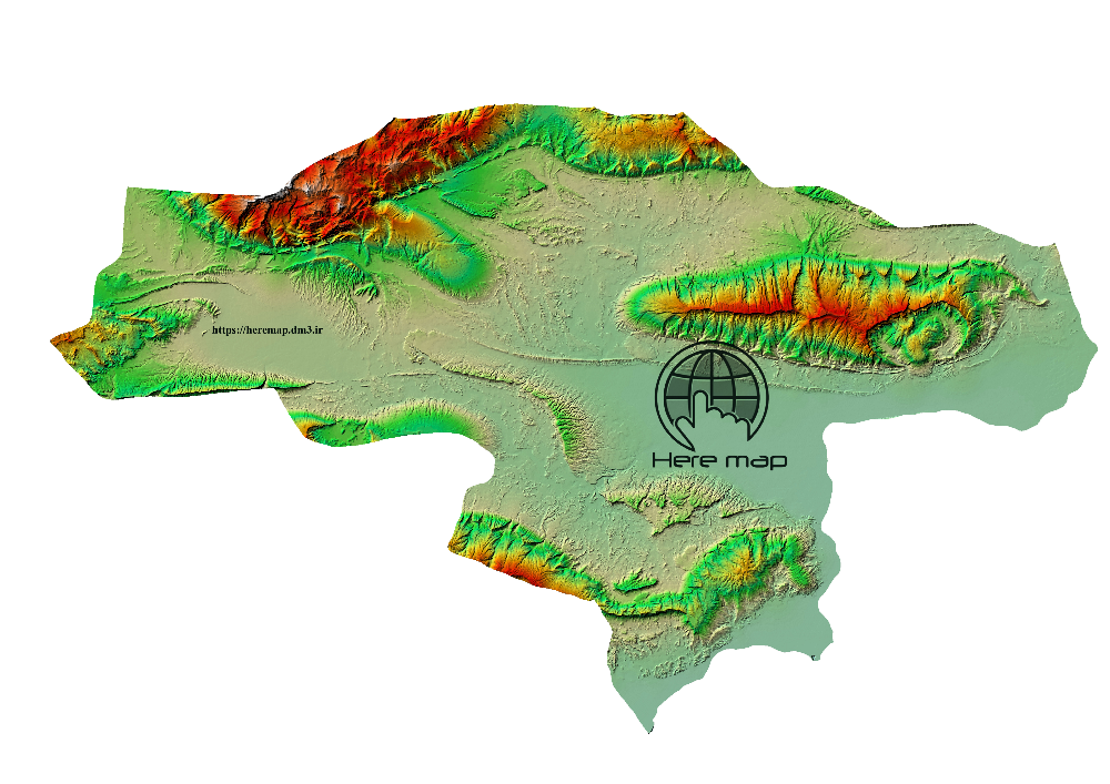 مدل رقومی ارتفاع 10 متری جزیره شهرستان خمیر
