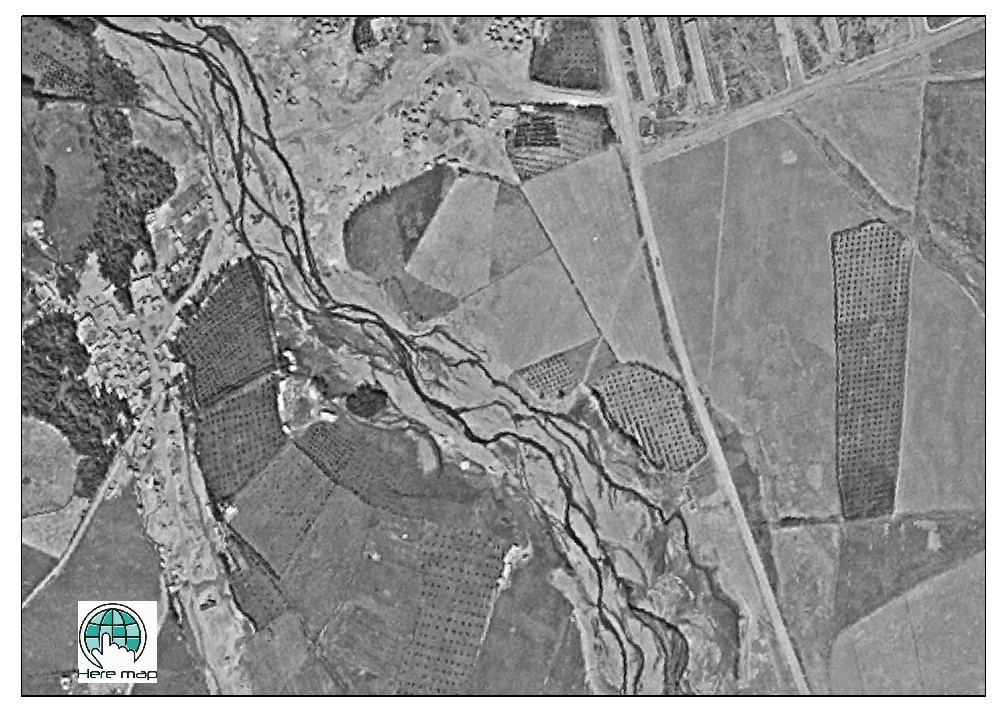عکس هوایی سال 1361 دشت و محدوده زیوه شهرستان ارومیه